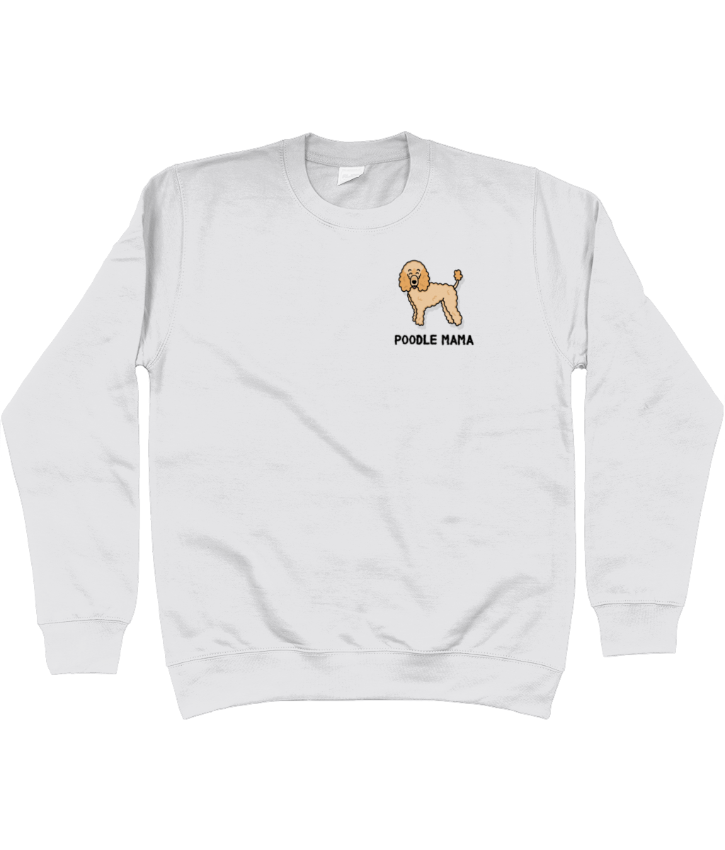 Apricot poodle mama sweatshirt - Pup Chic Boutique