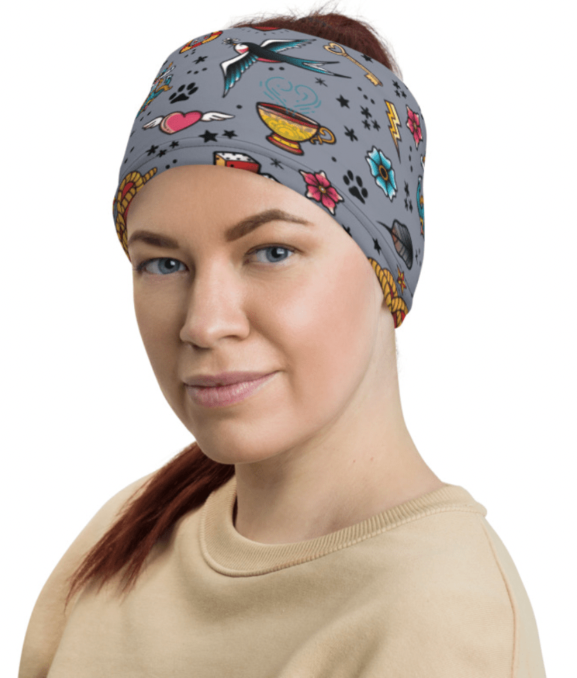 Artful Dogster morf - face covering and headband - Pup Chic Boutique