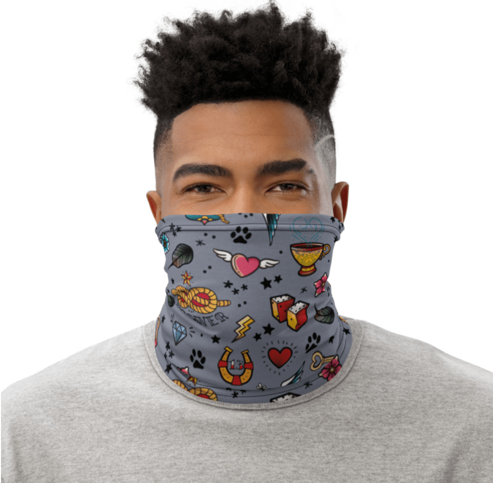 Artful Dogster morf - face covering and headband - Pup Chic Boutique