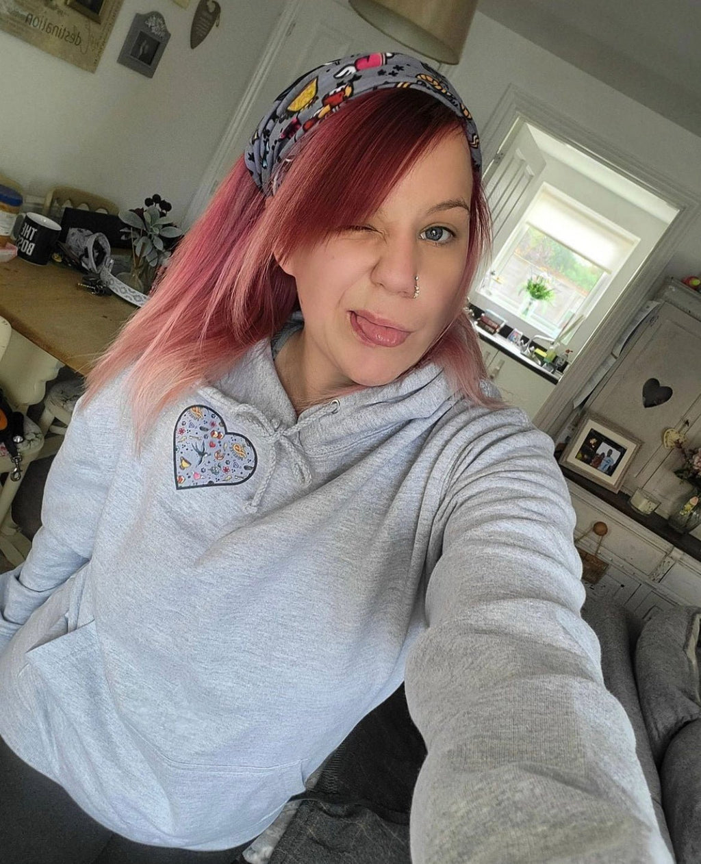 Artful Dogster morf - face covering and headband - Pup Chic Boutique