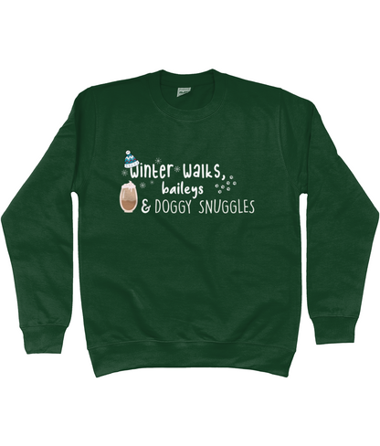 Winter Walks, Baileys and Doggy Snuggles sweater - Pup Chic Boutique