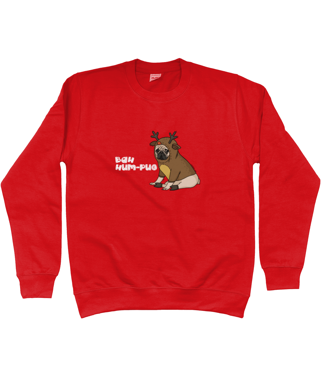 Bah Hum - Pug Christmas jumper - Pup Chic Boutique