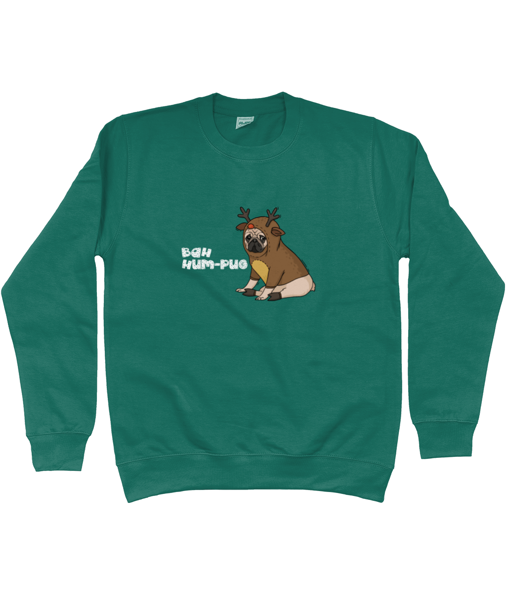 Bah Hum - Pug Christmas jumper - Pup Chic Boutique