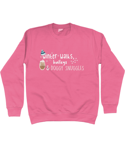 Winter Walks, Baileys and Doggy Snuggles sweater - Pup Chic Boutique