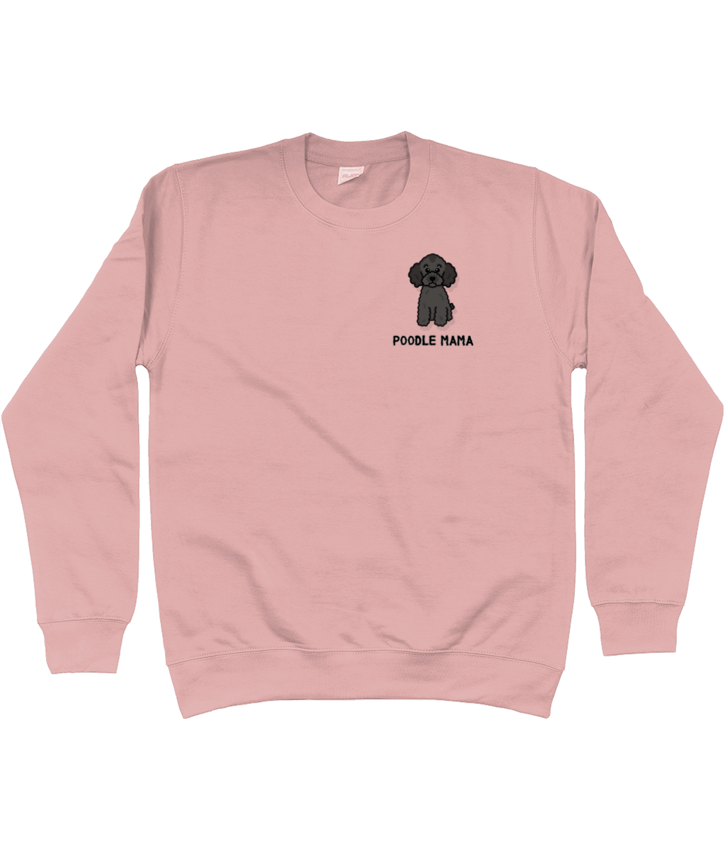 Blue poodle mama sweatshirt - Pup Chic Boutique