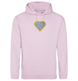 sprinkles for days blue heart hoodie