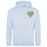 sprinkles for days blue heart hoodie