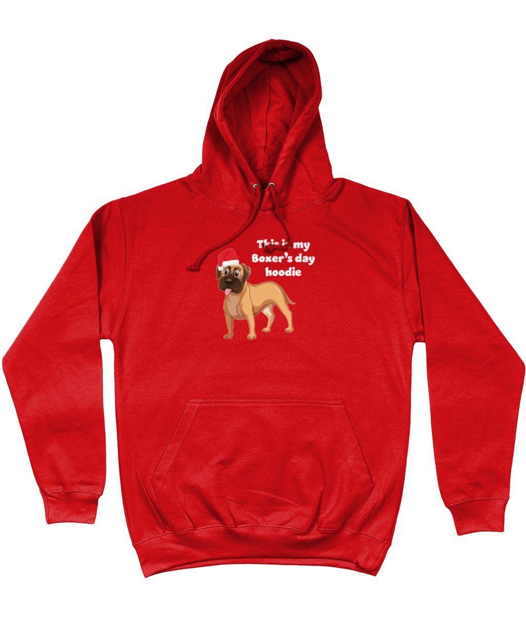 Boxer's day Christmas Hoodie - Pup Chic Boutique