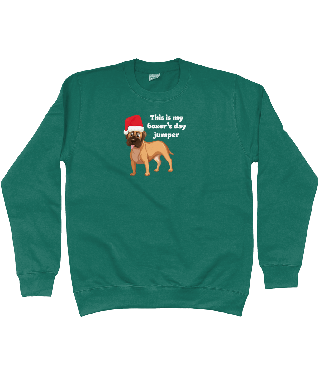 Boxer's day Christmas jumper - Pup Chic Boutique