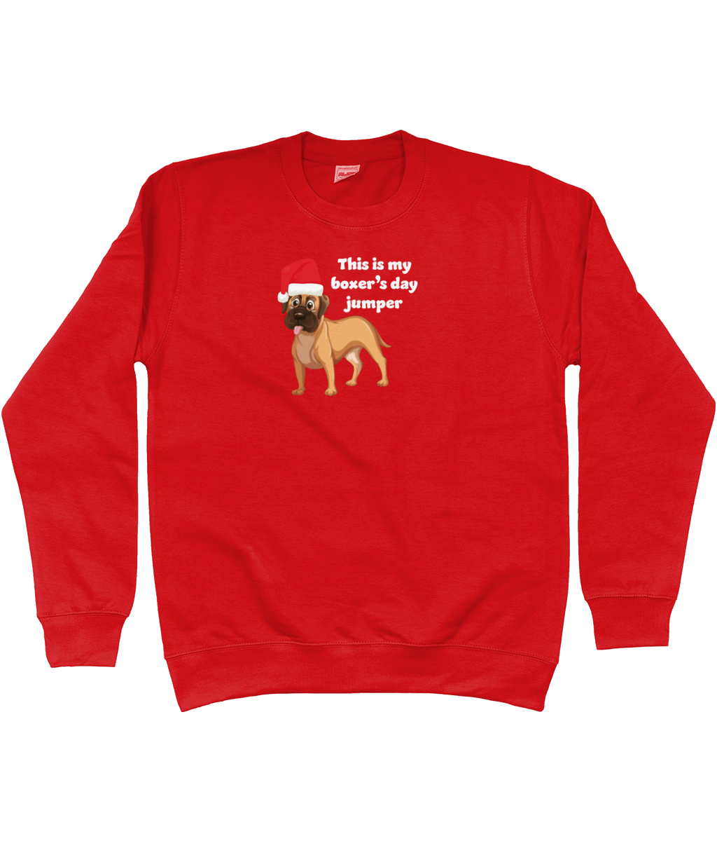 Boxer's day Christmas jumper - Pup Chic Boutique