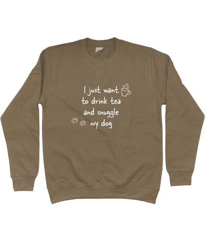 Tea and snuggles sweatshirt - Pup Chic Boutique