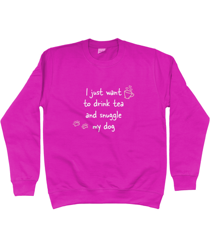 Tea and snuggles sweatshirt - Pup Chic Boutique