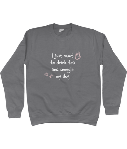 Tea and snuggles sweatshirt - Pup Chic Boutique