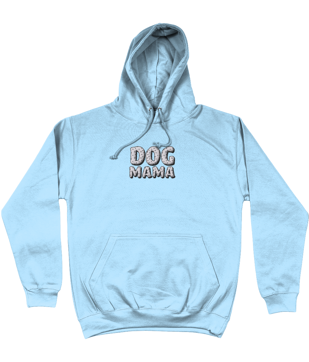 dog mama hearts embroidered hoodie