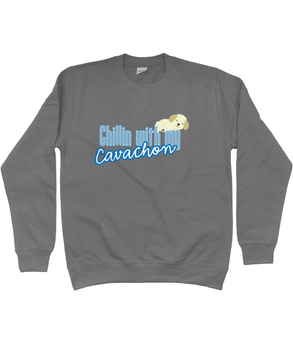 Chillin with my Cavachon sweater - Pup Chic Boutique