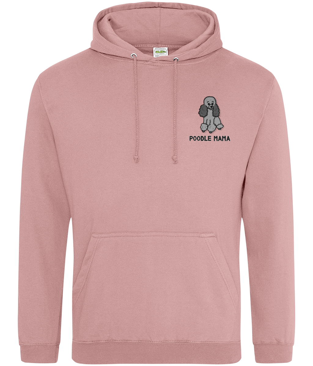 Silver poodle mama hoodie - Oodles of Poodles - Pup Chic Boutique