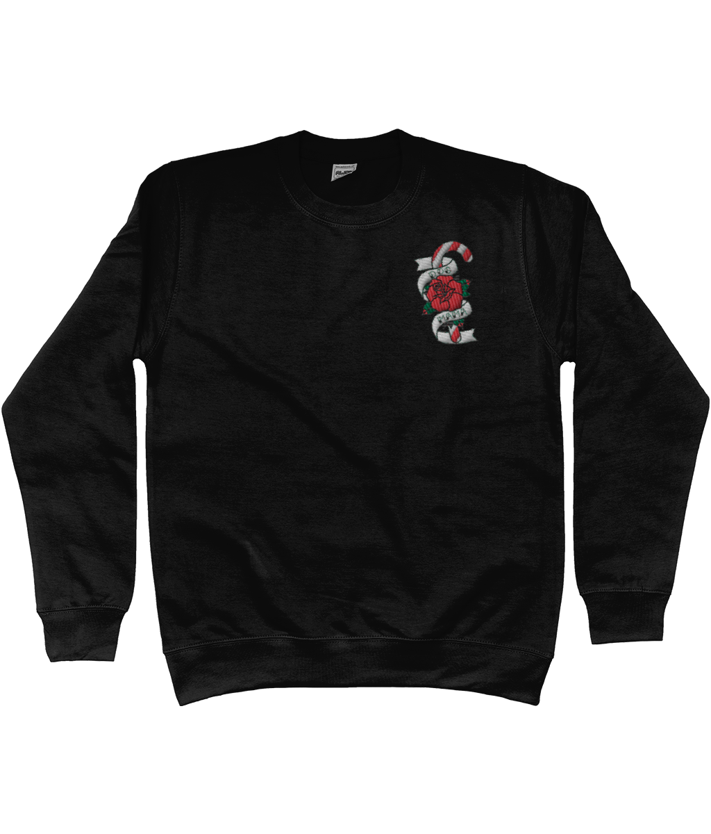 Dog Mama Christmas Tattoo embroidered sweatshirt - Pup Chic Boutique