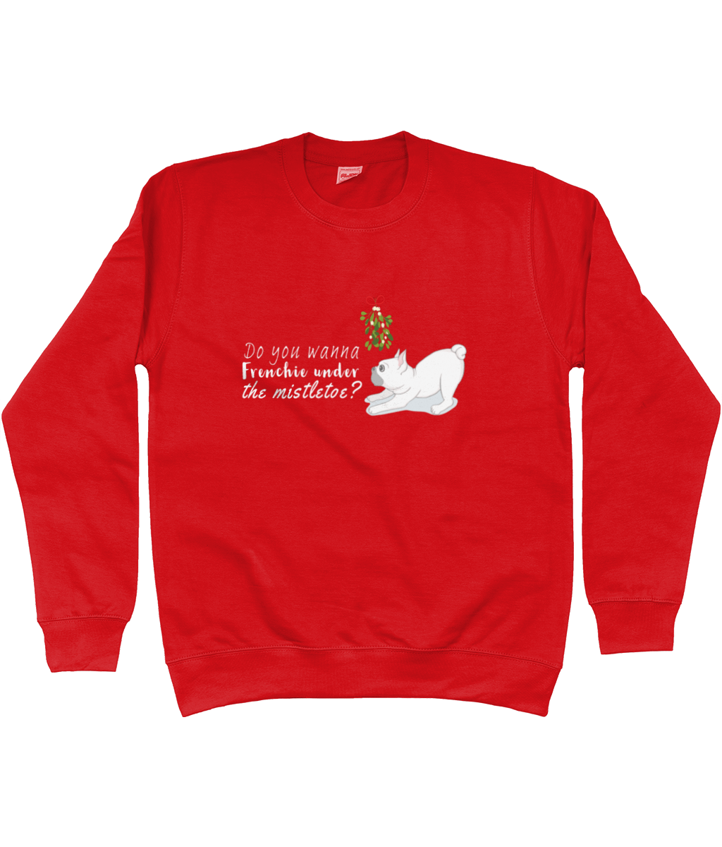 Frenchie kiss Christmas jumper - Pup Chic Boutique