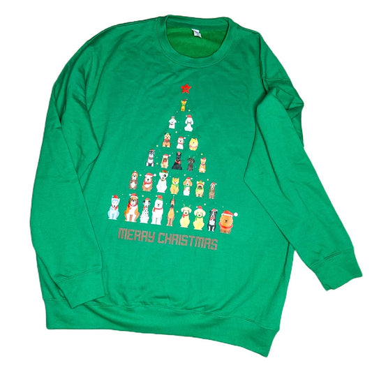 Ultimutt Christmas jumper green