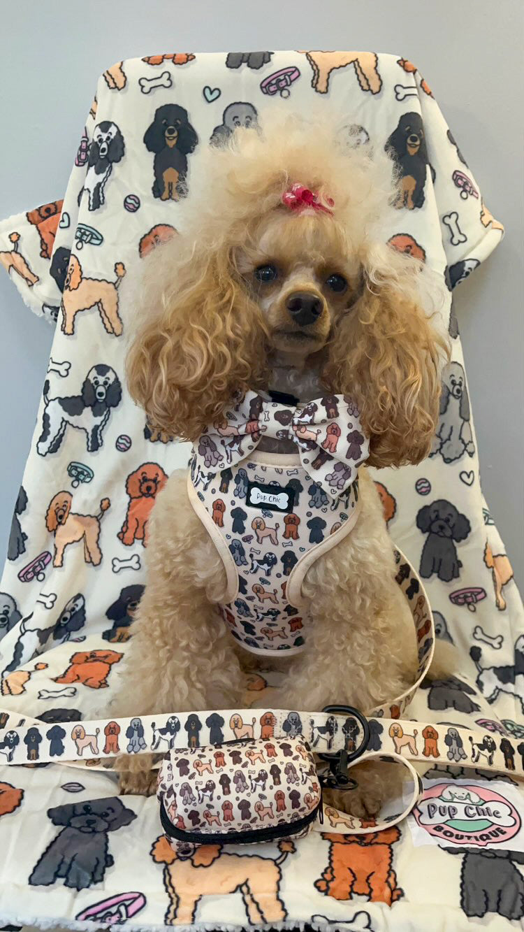 Oodles of Poodles blanket fleece dog blanket