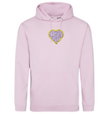 sprinkles for days pink embroidered hoodie