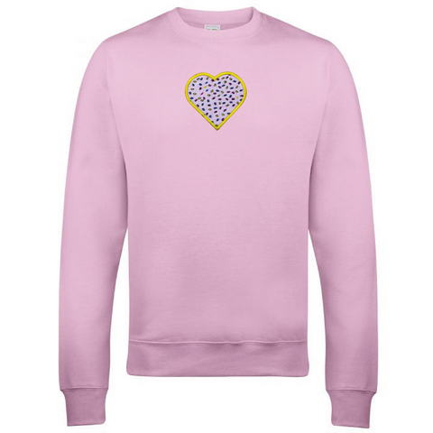 pink sprinkles for days matching embroidered sweater