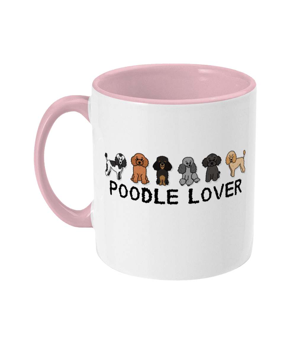 Poodle lover two toned mug - Oodles of Poodles - Pup Chic Boutique
