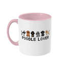 Poodle lover two toned mug - Oodles of Poodles - Pup Chic Boutique