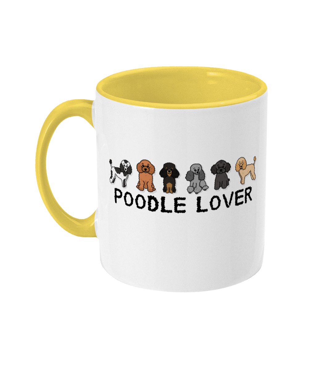 Poodle lover two toned mug - Oodles of Poodles - Pup Chic Boutique