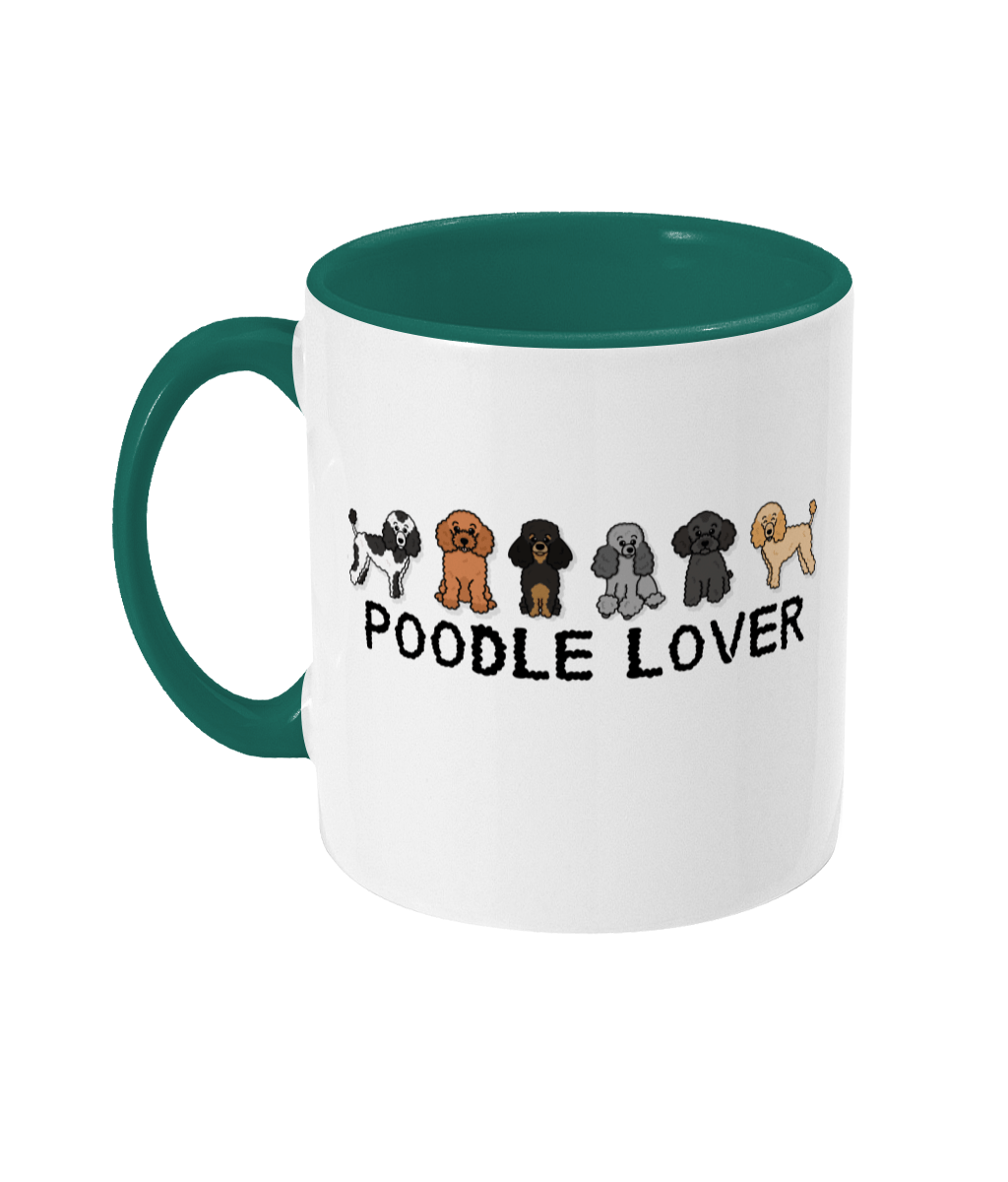 Poodle lover two toned mug - Oodles of Poodles - Pup Chic Boutique