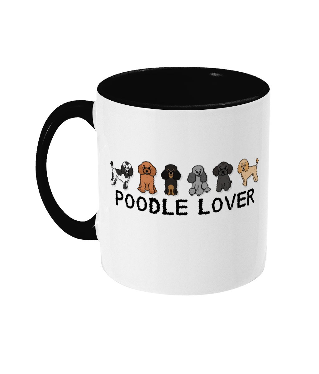 Poodle lover two toned mug - Oodles of Poodles - Pup Chic Boutique