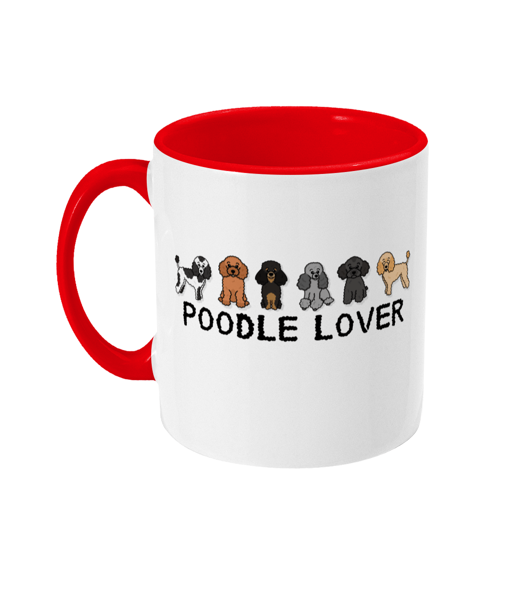 Poodle lover two toned mug - Oodles of Poodles - Pup Chic Boutique