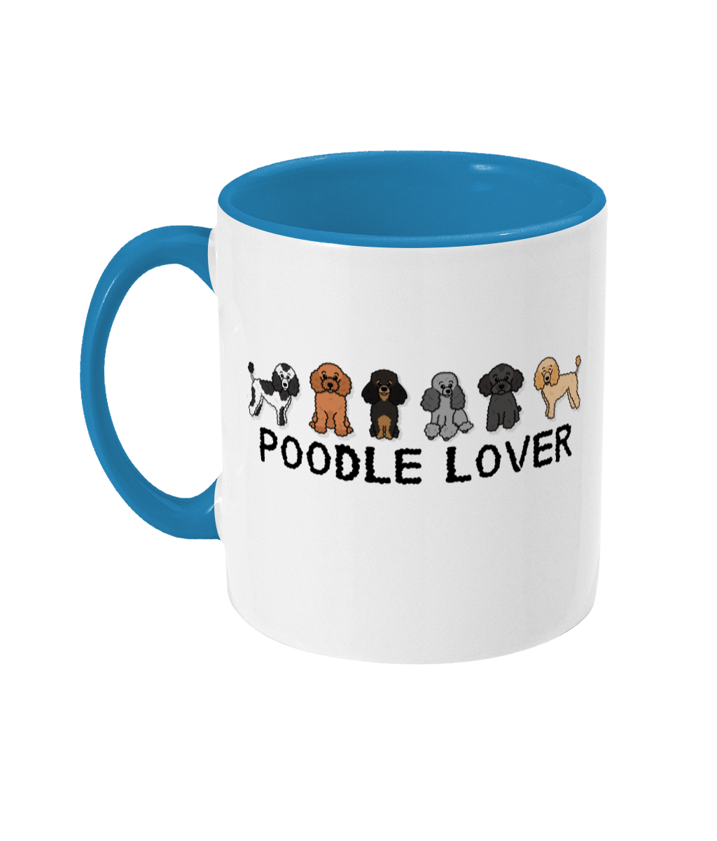 Poodle lover two toned mug - Oodles of Poodles - Pup Chic Boutique