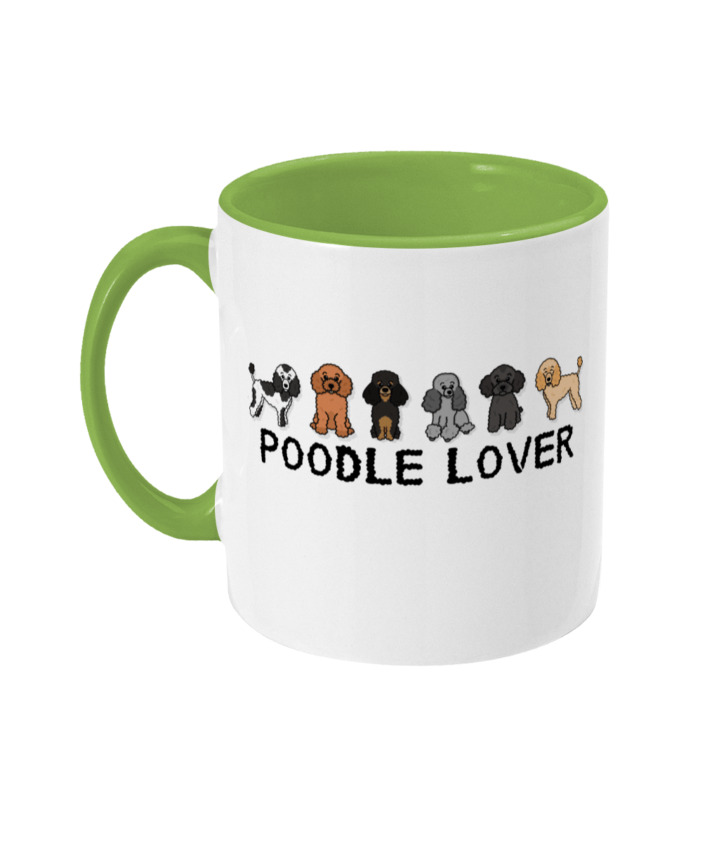 Poodle lover two toned mug - Oodles of Poodles - Pup Chic Boutique
