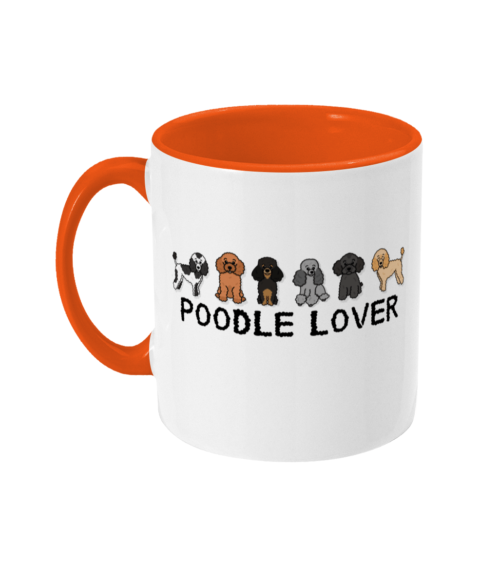 Poodle lover two toned mug - Oodles of Poodles - Pup Chic Boutique