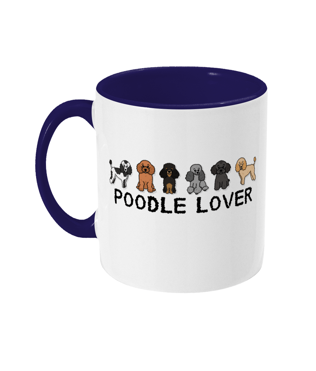 Poodle lover two toned mug - Oodles of Poodles - Pup Chic Boutique