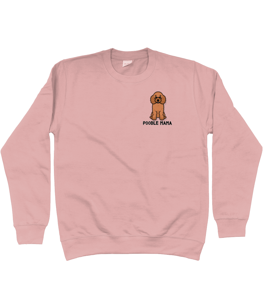 Red poodle mama sweatshirt - Pup Chic Boutique