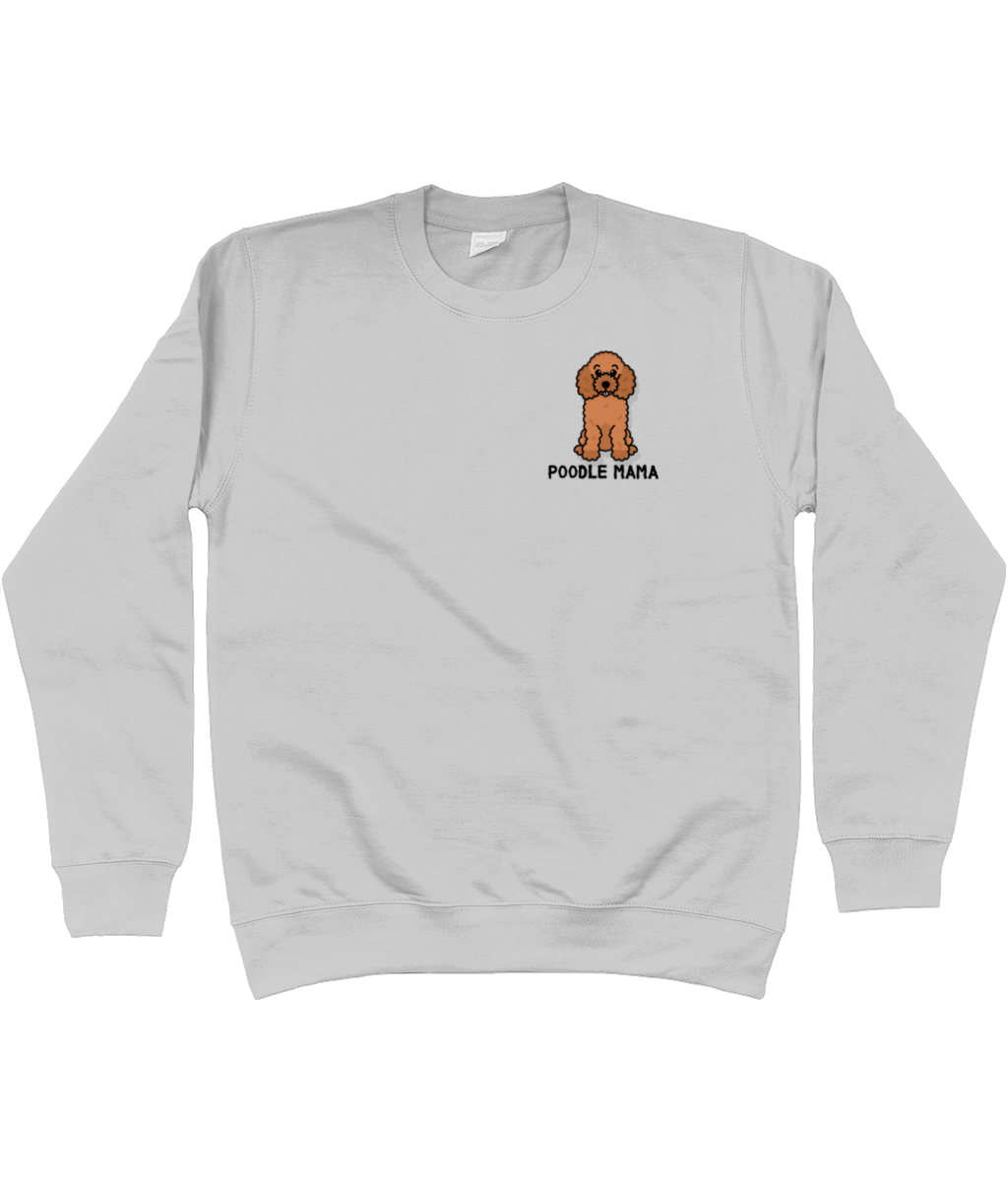Red poodle mama sweatshirt - Pup Chic Boutique