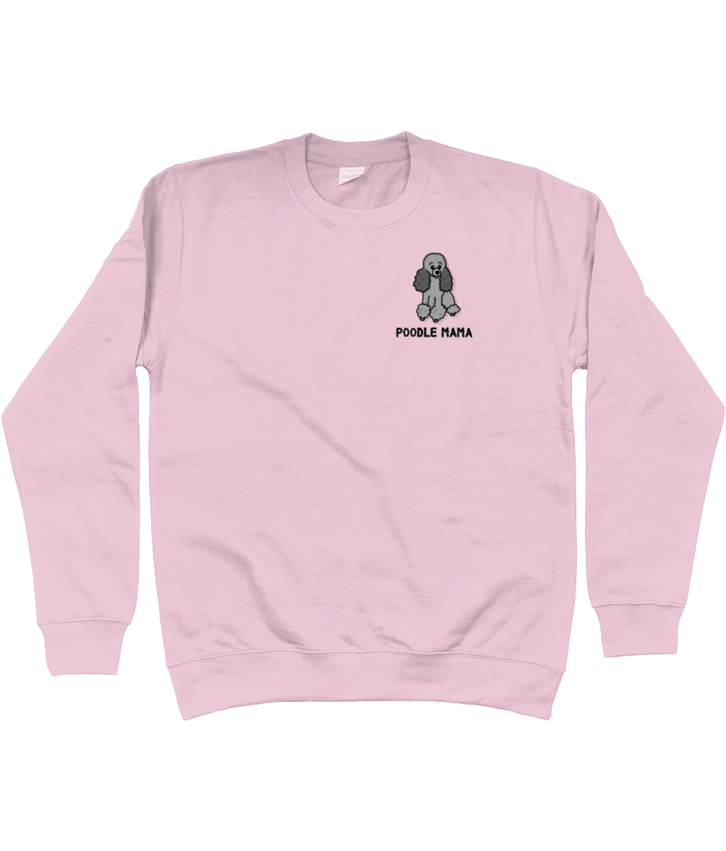 Silver poodle mama sweatshirt - Pup Chic Boutique
