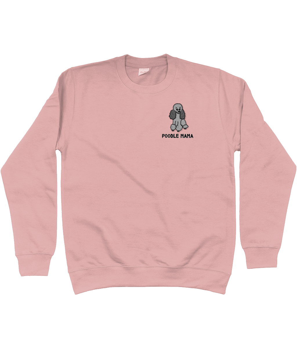 Silver poodle mama sweatshirt - Pup Chic Boutique