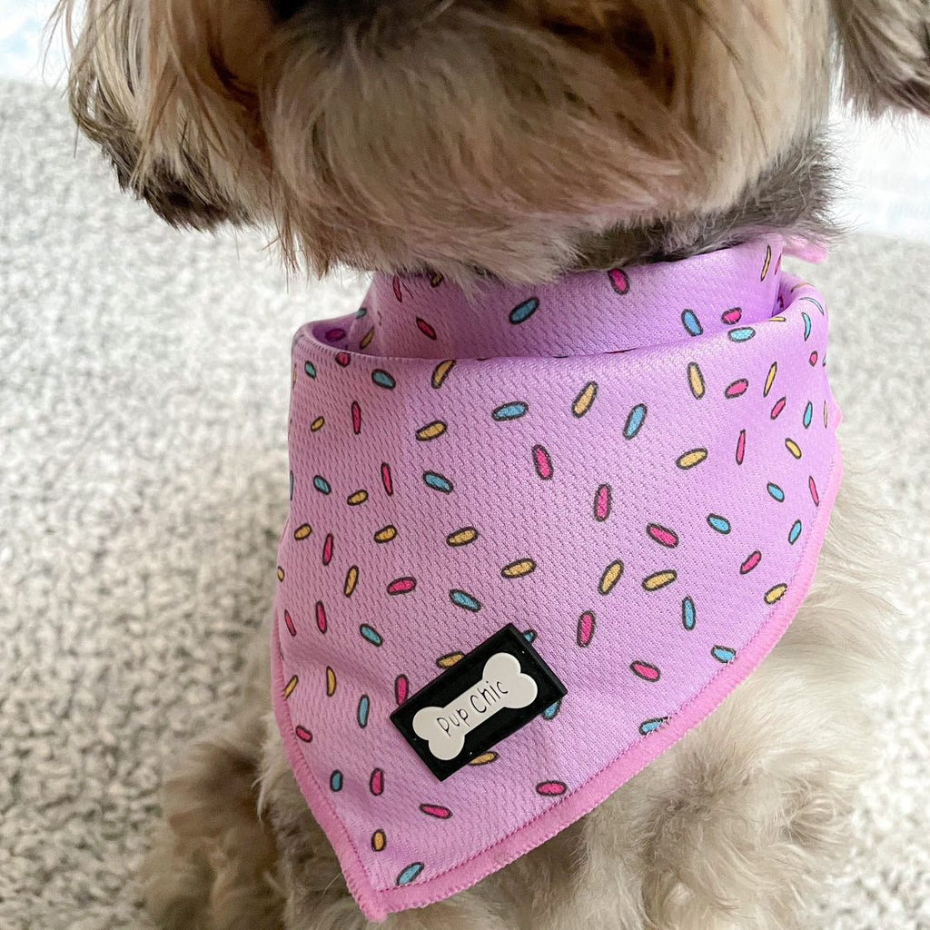 Sprinkles For Days Cooling Bandana - Pink - Pup Chic Boutique