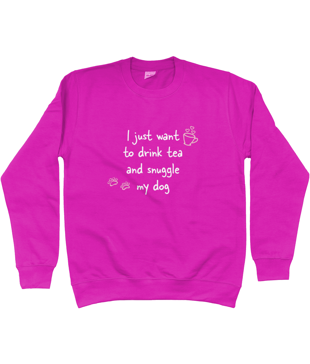 Tea and snuggles sweatshirt - Pup Chic Boutique