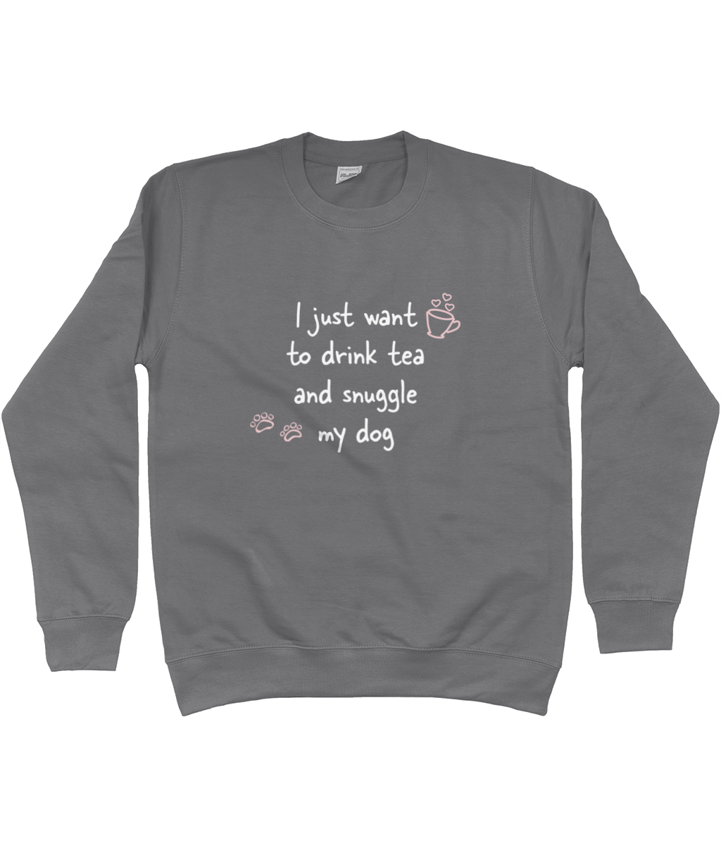 Tea and snuggles sweatshirt - Pup Chic Boutique