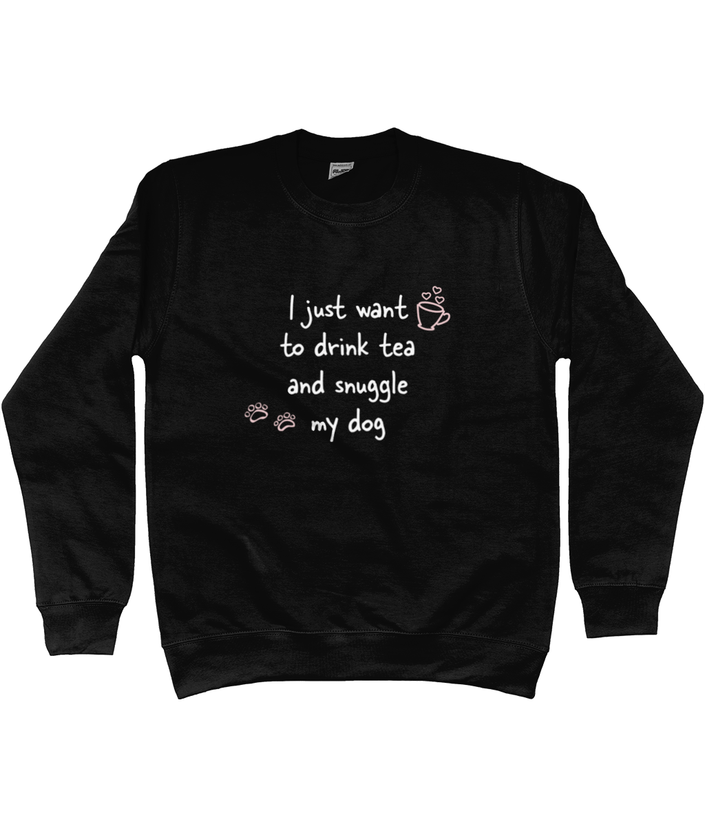 Tea and snuggles sweatshirt - Pup Chic Boutique