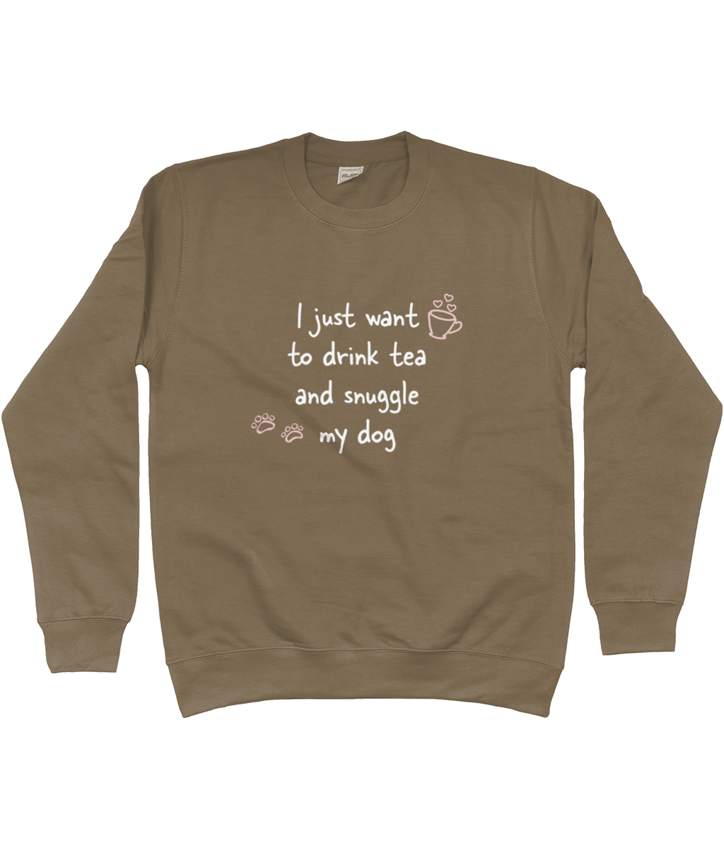 Tea and snuggles sweatshirt - Pup Chic Boutique