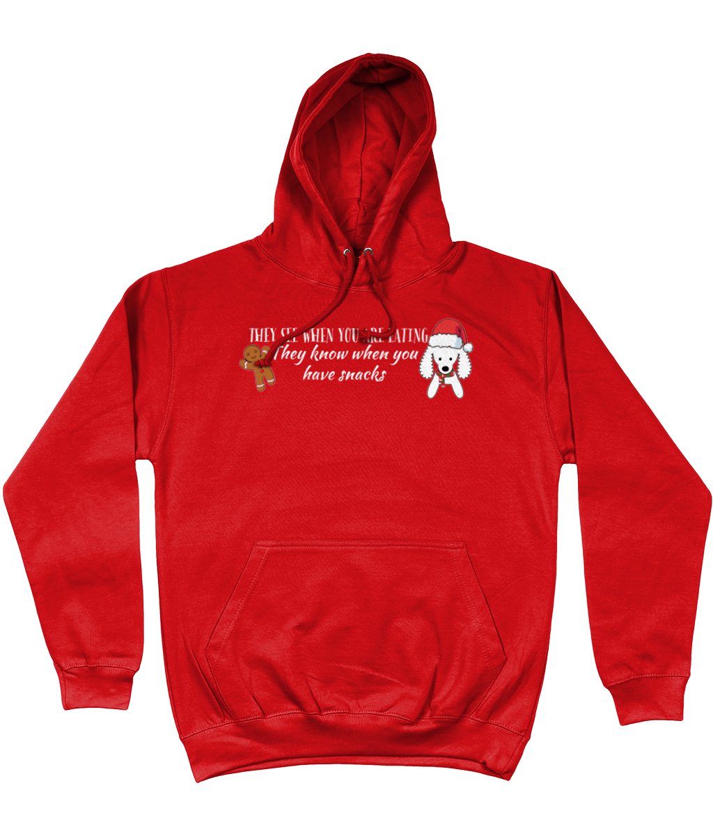 They See When You Are Eating Christmas hoodie - Pup Chic Boutique
