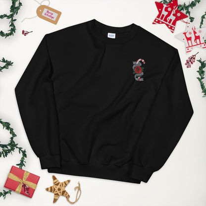 Dog Mama Christmas Tattoo embroidered sweatshirt - Pup Chic Boutique