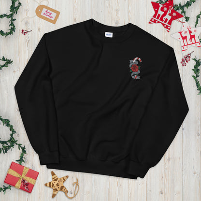 Dog Mama Christmas Tattoo embroidered sweatshirt - Pup Chic Boutique