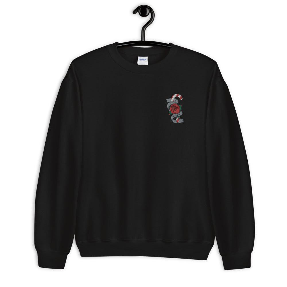 Dog Mama Christmas Tattoo embroidered sweatshirt - Pup Chic Boutique