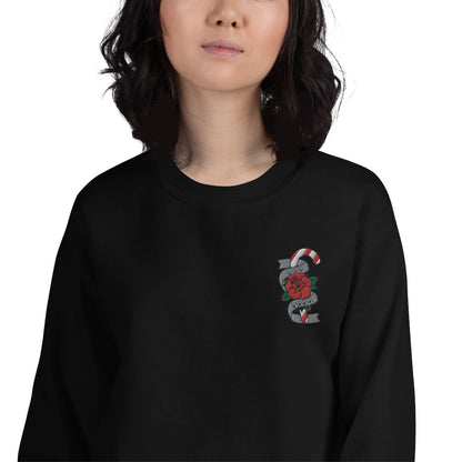 Dog Mama Christmas Tattoo embroidered sweatshirt - Pup Chic Boutique